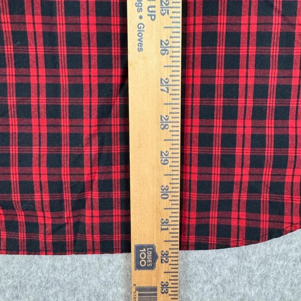 Polo Ralph Lauren Western Shirt Mens XL Red Plaid Classic Pearl Snap Cowboy